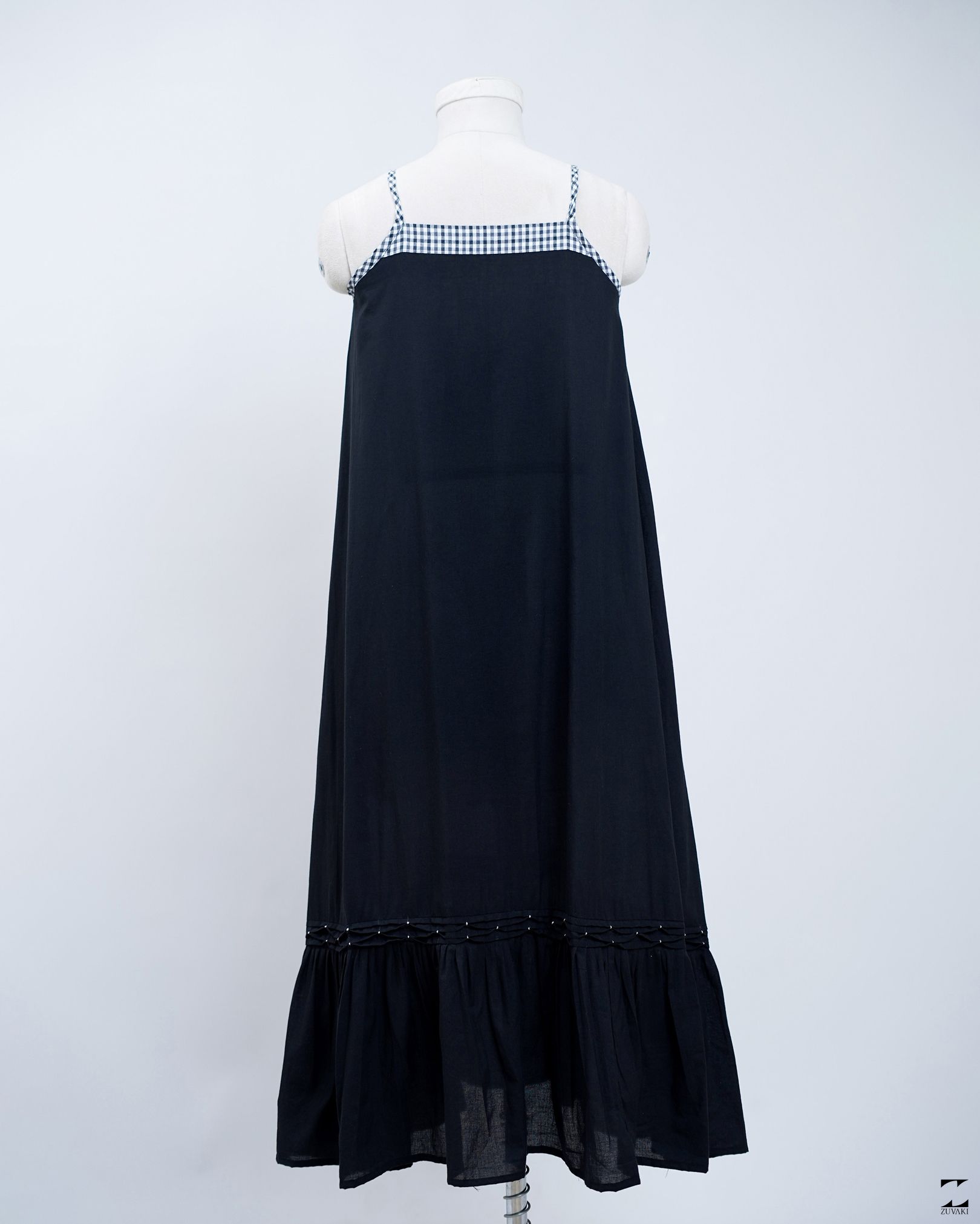 Noire Black smock dress